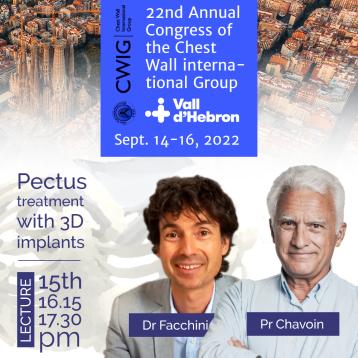 Pr Chavoin and Dr Facchini attending CWIG Barcelona 2022