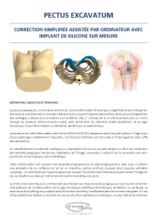 Fiche d'information Pectus Excavatum