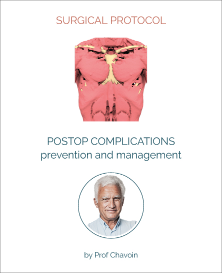 Post-operative complications of custom-made 3D thorax implants: prevention and management