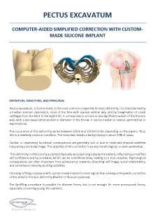 Pectus Excavatum Information sheet