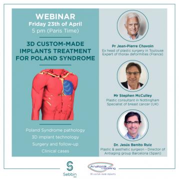 Webinar Poland Syndrome treatment flyer - 23/04/2021