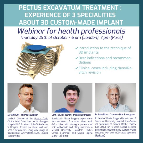 Webinar : Experience of 3 specialities about 3D implants by 3 surgeons